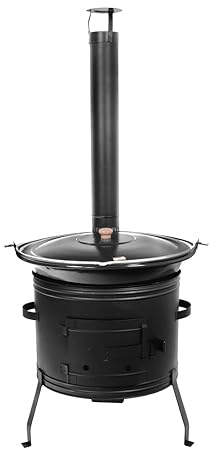 Grillplanet Gulaschkessel Gulaschkanone mit 30 Liter Gulaschkessel emailliert