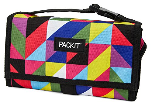 PackIt Freezable Lunch Bag with Zip Closure, Paradise Graphix