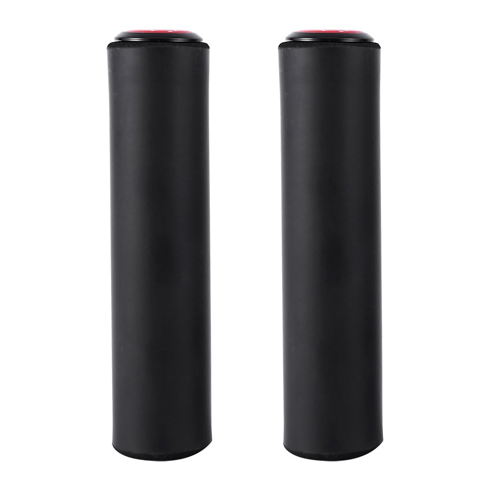 manopole 2 Pcs Mountain Bike Bicycle Silica Gel Anti-Slip Grip 1 Pair Silicone Mountain Grips Cover for Longer Ride (Black) Anti-Slip Shockproof Handlebar 18mm Diameter with