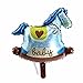 AnnoDeel 5 Pcs Baby Blue Party Balloons, 14inch Baby Shower Party Foil Baby Boy Girl Balloons Birthday Party Decoration