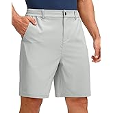 G Gradual Men's Golf Shorts with 5 Pockets 9" Light Weight Stretch Quick Dry Casual Dress Work Shorts for Men