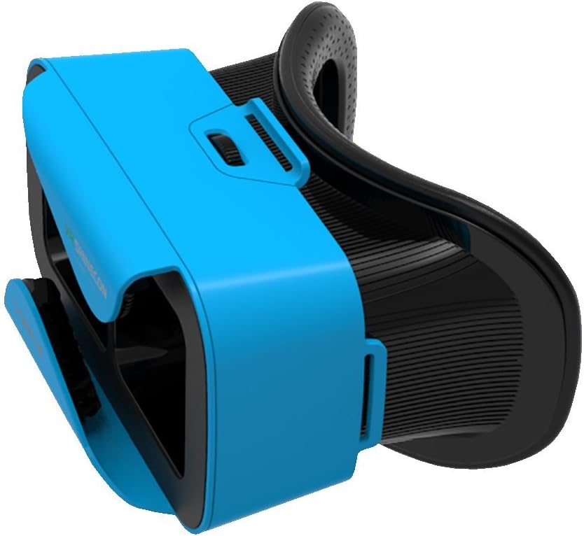 VR Shinecon 3.0 Mini Virtual Reality Headset, Use with Smartphones iOS & Android - Blue