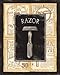 Gango Home Décor 4 Vintage Barber Shop Art Prints Shave Scissors 8 x 10