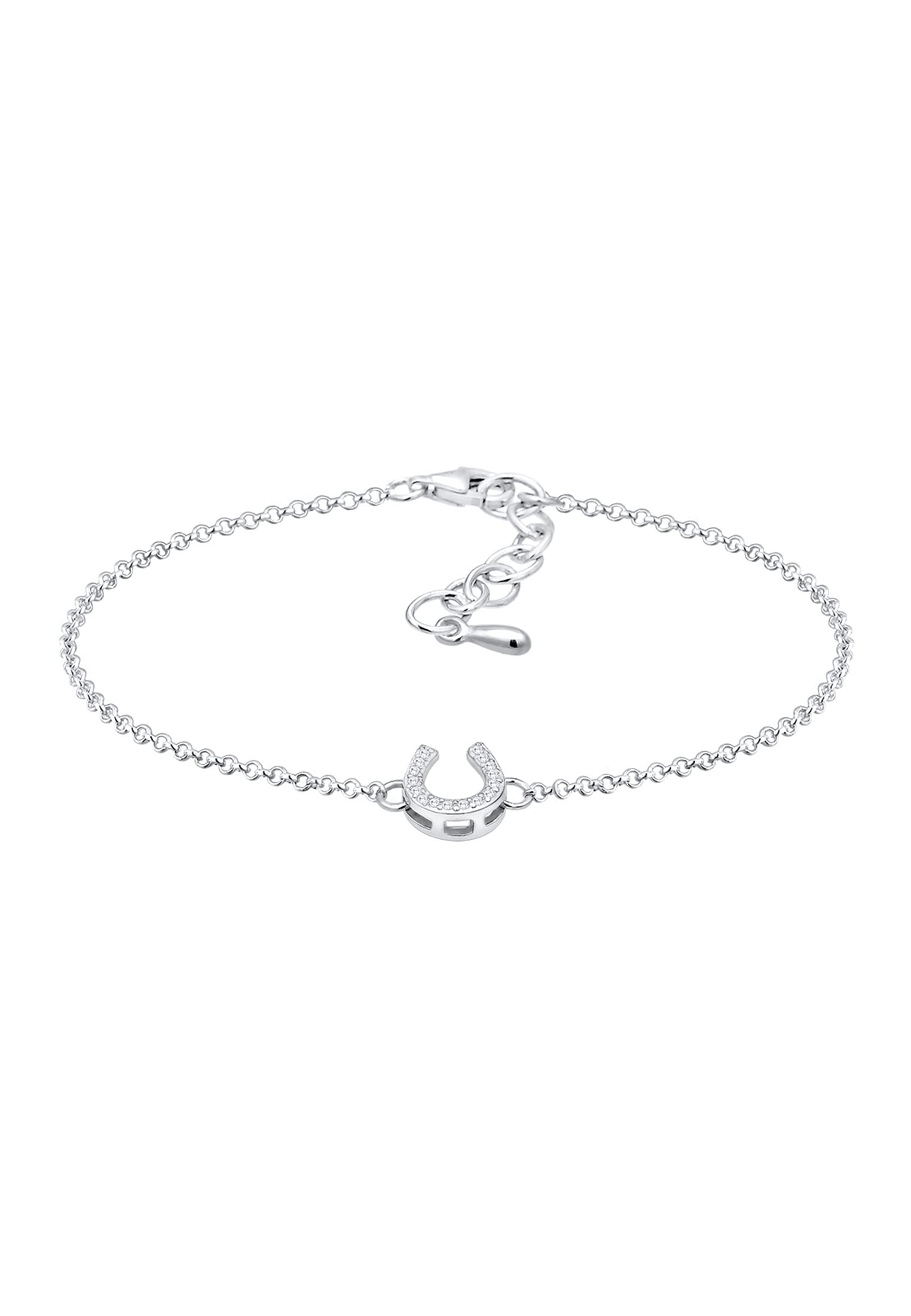 Elli Women's 925 Sterling Silver Link Bracelet 0201561518_16 - 16cm length