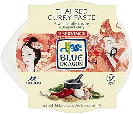 Blue Dragon Thai Red Curry Paste Pot 50g - Pack of 6: Amazon.co.uk: Grocery