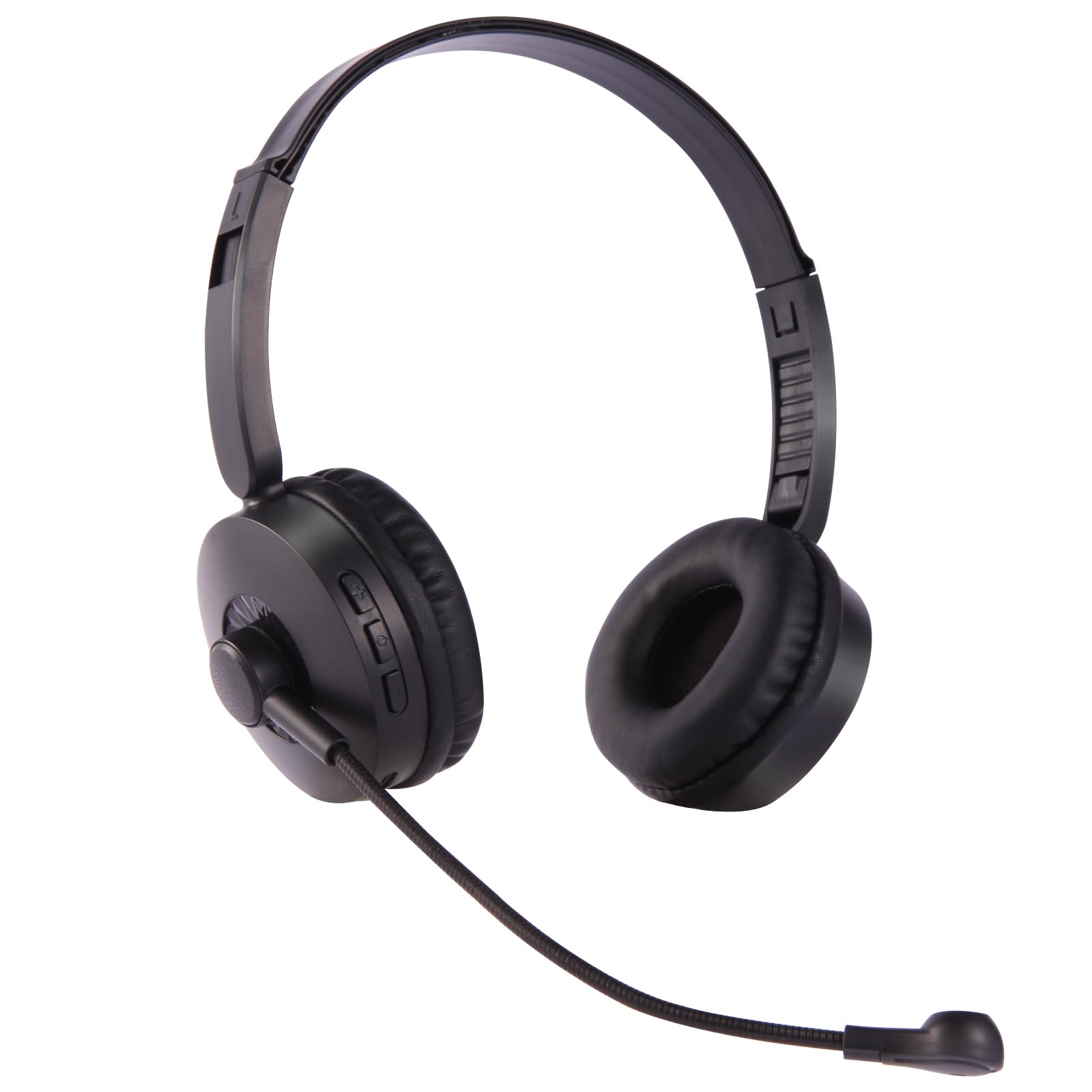 Photo 1 of FF Fongee Bluetooth Headset with Microphone, Wireless Headphset with Noise Cancelling Microphone for Work from Home/Truck Driver/Computer/Laptop/Office/Cell Phones