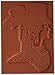 Deep Red Stamps Steampunk Lady Rubber Stamp 3 x 4inches