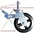 Buffalo Tools GSC8 8-Inch Caster with Foot Brake for GSF55 Scaffold Frame