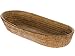 KOUBOO La Jolla Bread Basket | Woven Rattan Basket for Bread, Fruit, & Kitchen Storage | Boho Decor, Food Baskets, Snack Tray, Home Organizer, Honey Brown, Large