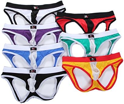 ARCITON Men's Sexy Low Rise Jock Strap Thong Pack of 7