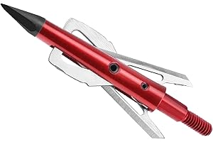 DEEPOWER 2 Blade Archery Hunting Broadheads 100 Grain 6 Pack Arrow Tips 2.0" Cutting Diameter