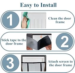 Magnetic Screen Door 205x200cm Full Frame with