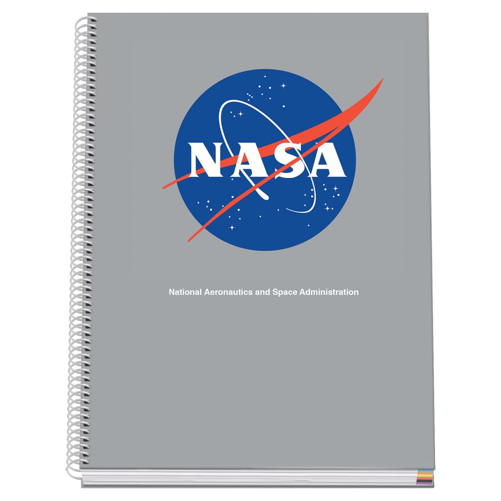 DOHE - A4 Squared Notebook - Spiral Binding, 100 Sheets of 90 g/m², 5 mm Square, Hardcover, NASA Grey, School Supplies FSC Mix AEN-COC-000243 - Grey