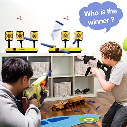 Jionchery 2019 Upgrade Electronic Shooting Target for Nerf Guns Auto Reset Digital Targets for Shooting Games with Wonderful Light and Sound Effect, Ideal Toy for Boys and Girls - Thumbnail 6