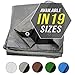Tarp Cover 6X8 Silver/Black 2-Pack Heavy Duty Thick Material, Waterproof, Great for Tarpaulin Canopy Tent, Boat, RV Or Pool Cover!!!