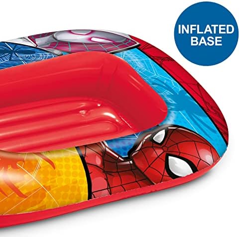 Toys - Spiderman Boat - Canotto con base gonfiabile, Gommone per Bambini, Misura 112 cm - PVC Termosaldato Resistente - 16930