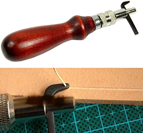 Espeedy Adjustable Leather Edge Stitching Groover Crease Pricking Hand Craft DIY Leather craft Leather Tool Set
