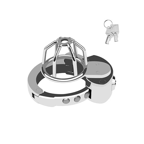 Men's Stainless Steel Skeleton Protective Cage With Catheter Kit - Breathable Design A267