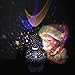Starry Night Light Lamp,SlowTon Romantic 3 Modes Colorful LED Moon Sky Dreamer Desk Rotating Cosmos Starlight Projector for Children Kids Baby Bedroom