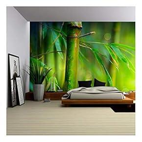 Bamboo - Removable Wall Mural | Self-Adhesive Large Wallpaper - 66x96 inches