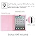 Fintie Folio Leather Case for iPad 2/The New iPad - Built-in Magnet for Sleep/Wake Feature - Pink