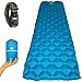World Wonders Ultralight Inflatable Camping Sleeping Pad - Portable for Backpacking, Hiking, and Travel - Universal, Comfortable and Durable - Included with Emergency Paracord Bracelet Survival Kit