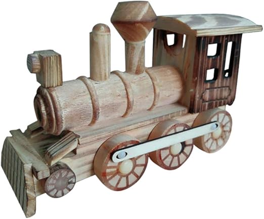 wooden train engine