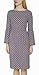 Marycrafts Women's Floral Office Sheath Pencil Bell Sleeve Midi Dress