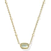 Kendra Scott Mini Elisa 14k Gold-Plated Satellite Short Pendant Necklace, Fashion Jewelry for Women