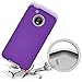 Moto E4 Case (U.S. Edition), Dretal [Shock Absorption] Ultra-Thin Anti-Slip Armor Silicone Rubber Heavy Duty Hybrid Protective Cover for Motorola Moto E4 / Moto E (4th Generation)(Purple)