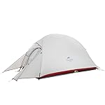 Naturehike Cloud-Up 1, 2 and 3 Person Ultralight Backpacking Tent with Footprint - 4 Season All Weather Free Standing Lightweight Tent 20D Silicone Coated Backpack Camping Dome Tents