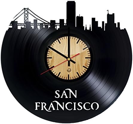San Francisco Record Wall Clock - Get unique of living room wall decor - Gift ideas for girls and boys – City Unique Art Design