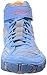 Asics Men's Aggressor 2 Wrestling Shoe,Dusty Blue/Silver/Red Orange,9.5 M US