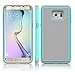 S6 Edge Plus Case,EC Slim Shockproof Case Cover, Hybrid Armor Dual Layer Defender Protective Case Cover for Samsung Galaxy S6 Edge Plus (Emerald/Gray)