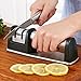 Knife Sharpener for Straight and Ceramic Knives,Barbestar Kitchen Knife Sharpener with 2 Stage Diamond Coated Sharpening Wheel System, Non-slip Base,Safe and Easy to Use