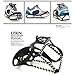 Pawaca 1 Pair Universal Size Walk Traction Cleats for Walking on Snow and Ice, Anti-Slip Ice Grips Traction Cleats Grippers Spikes Crampons for Walking, Jogging, Hiking on Ice Slippy Ground