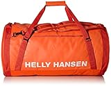 Helly Hansen Duffel 2 Water Resistant Packable Bag with Optional Backpack Straps, 70-liter (Meduim), 817 Magma