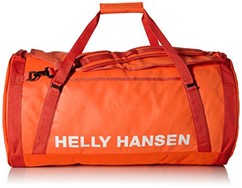 Helly Hansen Duffel 2 Water Resistant Packable Bag with Optional Backpack Straps, 70-liter (Meduim), 817 Magma
