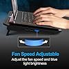TECKNET-Laptop-and-Notebook-Cooling-Pad-6-Fans-Laptop-Cooler-at-1400-RPM-and-Blue-LED-fits-up-to-19 TECKNET Laptop Cooling Pad Laptop Cooler with 6 Ultra Quiet Cooling Fan at 1400 RPM Rapid Cooling, Adjustable Height…