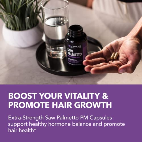 Saw Palmetto with Melatonin for Sleep & Prostate Supplement Saw