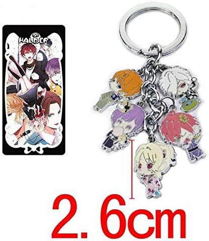 Anime Cartoon Diabolik Lovers Keychain Pendant Metal Model Cosplay Keyring Decoration