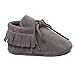 Mosunx(TM) Baby Crib Tassels Bandage Soft Sole Shoes Toddler Sneakers Casual Shoes (0~6M, Dark Gray)