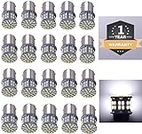 CARGO LED 20 Pcs Extremely Super Bright 1156 1141 1003 1073 BA15S 7506 50 SMD 3014 LED Replacement Light Bulbs for RV Indoor Lights 6000K Xenon White(12V DC)