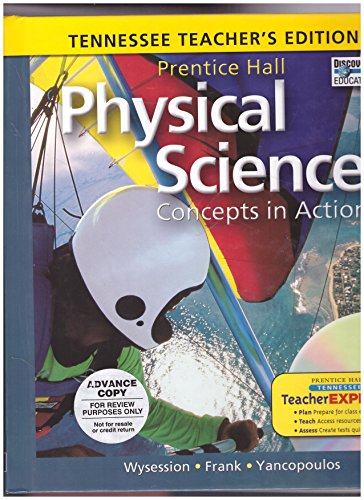 Prentice Hall Physical Science Concepts in Action Tennessee Teacher's Edition