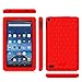 Fintie Silicone Case for Fire 7 2015 - [Honey Comb Series] Light Weight [Anti Slip] Shock Proof Protective Cover [Kids Friendly] for Amazon Fire 7 Tablet (Fire 7