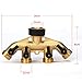 Glorden Heavy Duty Brass 4 Way Hose Manifold Garden Hose Splitter Connector with Comfort Grip