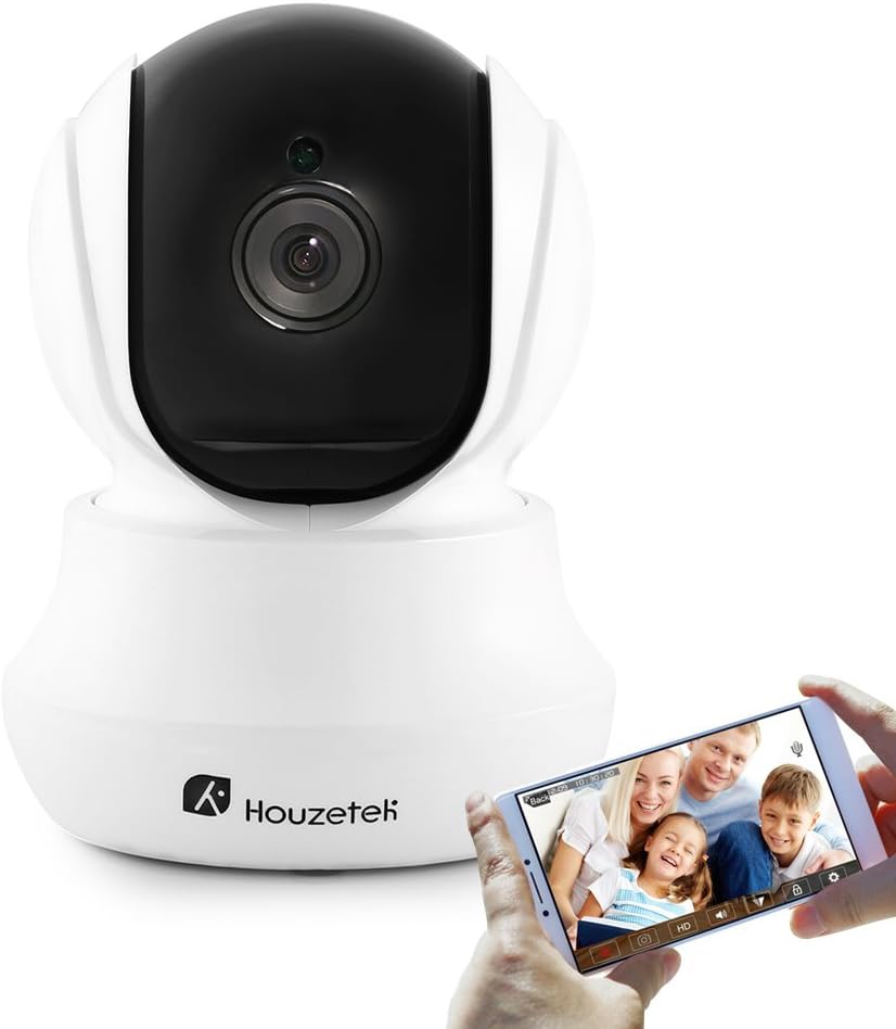 Wireless Security Camera, Houzetek 720P HD Indoor WiFi Amazon.co.uk