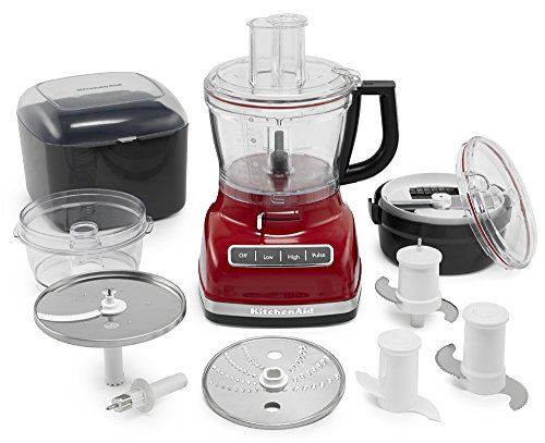 KitchenAid KFP1466ER 14-Cup Food Processor with Exact Slice System and Dicing Kit - Empire Red