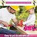 YITOOK Kids Tool Belt Adjustable Children's Carpentry Tool Candy Pouch Heavy Duty Child's Construction Tool Apron for Costumes Dress Up Role Play(Pink)