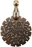 Clover Thread Cutter Pendant Antique, Gold
